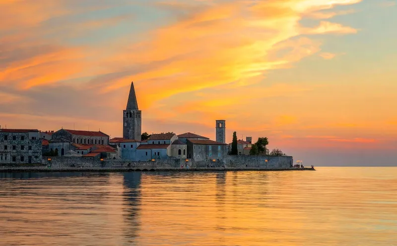 Sonnenuntergang in Poreč