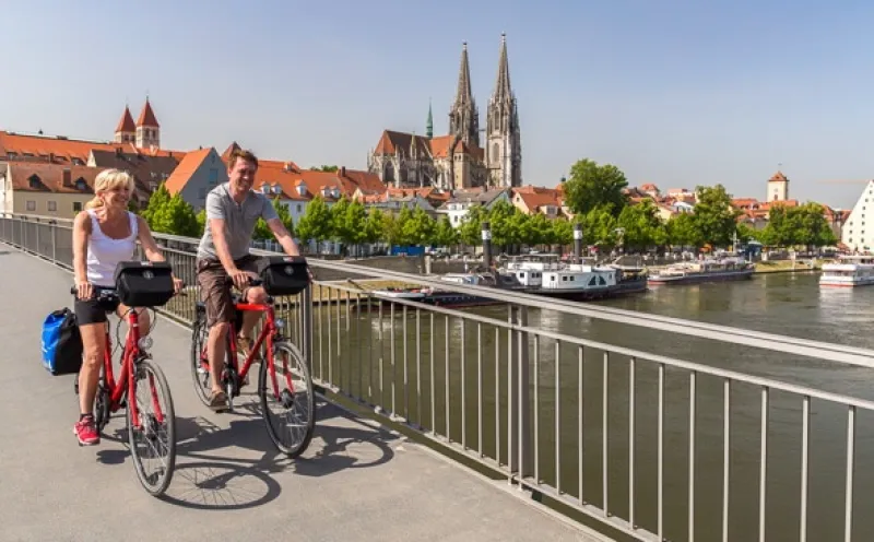 Fahrradfahrer Regensburg
