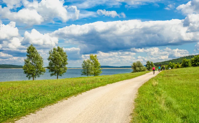 Radweg am Brombachsee
