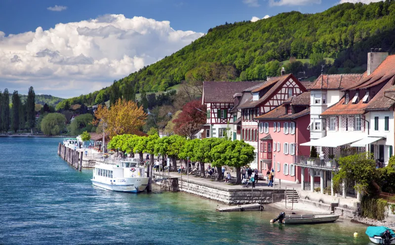 Das Rheinufer in Stein am Rhein
