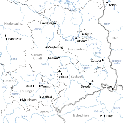 Radreisen in Sachsen, Thüringen und Sachsen-Anhalt