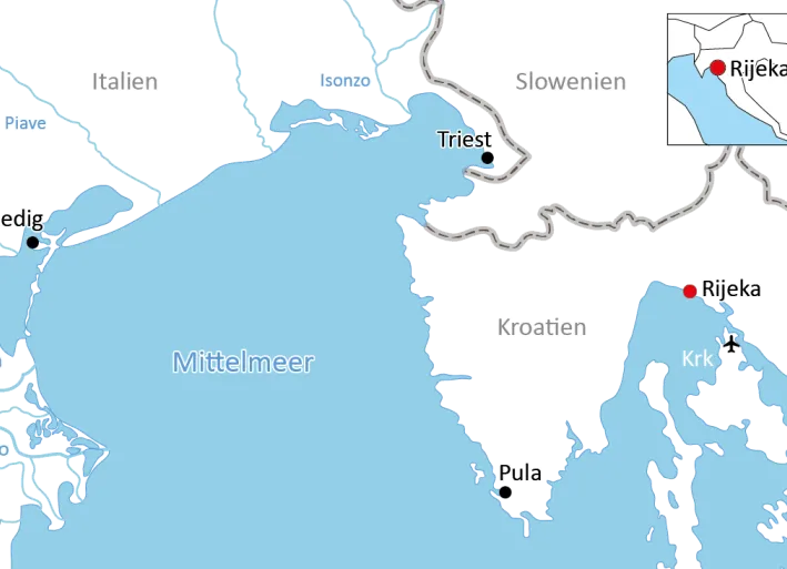 Anreise nach Rijeka